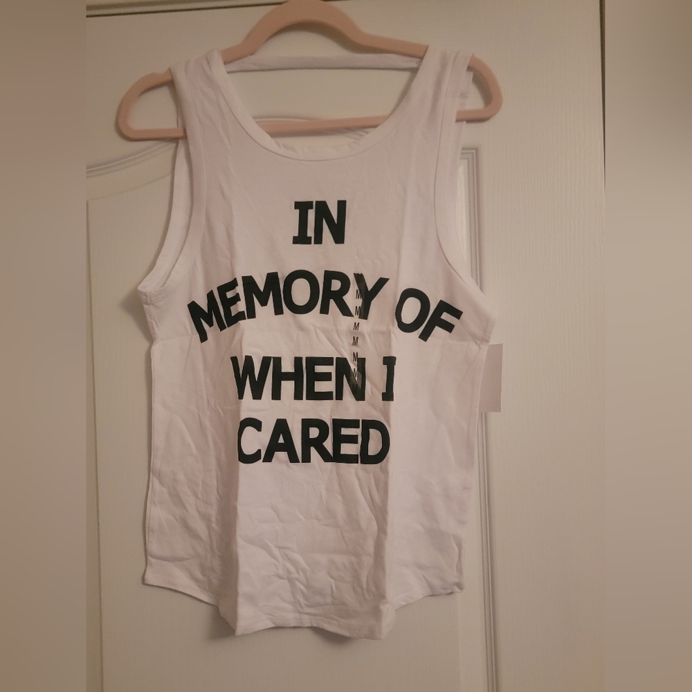 Stylish White Graphic Tank Top